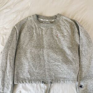 Champion Heather Gray Athletic Sweatshirt